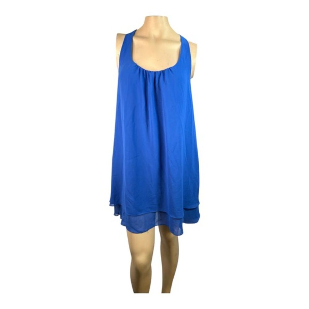 In Bloom by Jonquil Royal Blue Ruffle Back Chemise | Size L